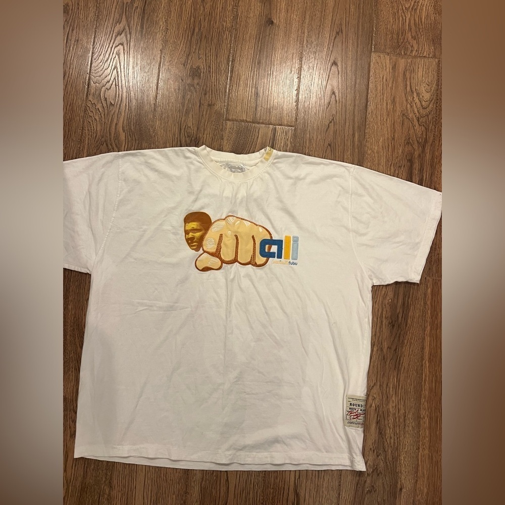 Fubu Platinum Tshirt VTG Muhammad Ali Graphic Shirt 2XL Street Wear Hip Hop Red